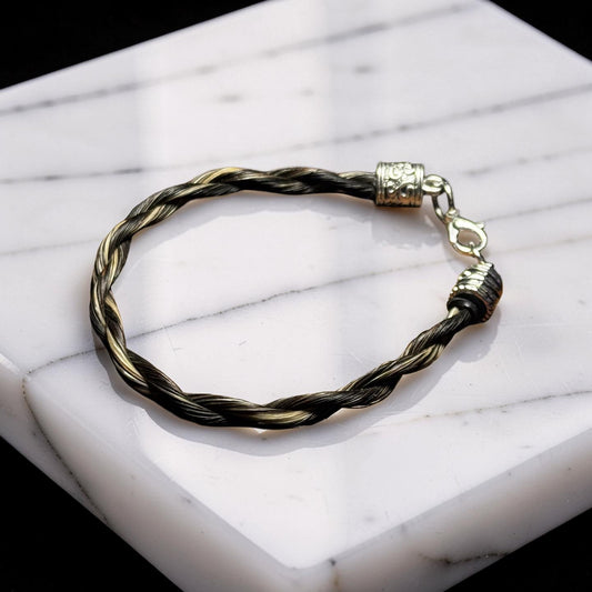 Custom Horsehair Bracelet – Twisted Braid Keepsake – Made From Your Horse's Hair