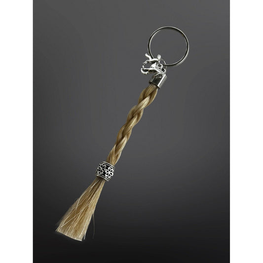 Custom Horse Hair Keychain with Charm – Handmade from Your Horse's Mane or Tail