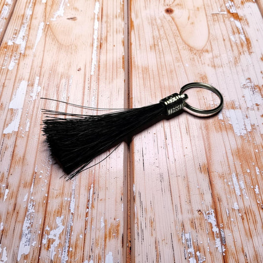 Ready to Ship Horsehair Keychain — Handmade Keepsake